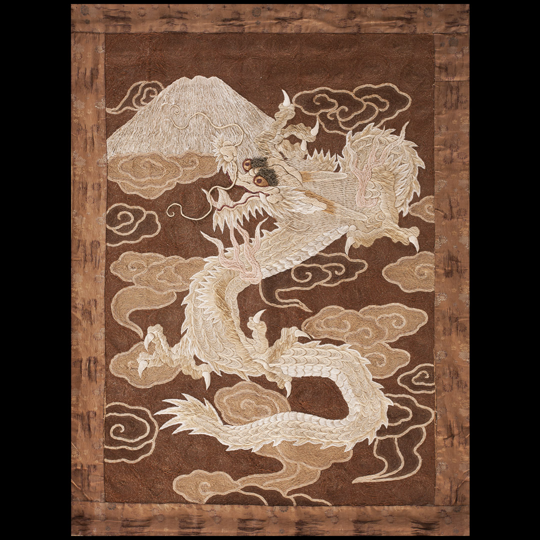 Antique Chinese - Textile Rug - 21684 | Chinese 2' 10'' x 4' 0'' | Brown, Origin China - Silk & Wool, Circa: 1700